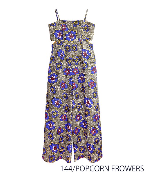 moyan ecri(モヤン エクリ)の「<moyan ecri>アフリカ生地使用/総柄ジャンプスーツAFRICA JUMP SUITS(サロペット/オーバーオール・レディース・イエロー系その他/オレンジ系その他/パープル系その他/レッド系その他/グリーン系その他・FREE)」の13枚目の写真