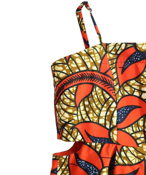 サロペット・オーバーオール・オールインワン Africa jump suits moyan AFRICA moyan ecri サロペット オーバーオール 「moyan ecri」アフリカ生地