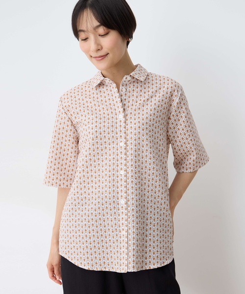 【新品】BEAUTY&YOUTH コットンシャツ　ブラウス　日本製　オーガニック 楽天市場】[ シャツ ブラウス 長袖 レディース きれいめ