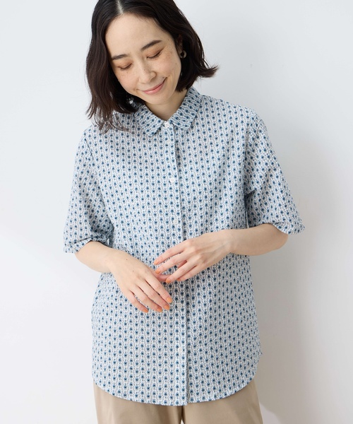 【新品】BEAUTY&YOUTH コットンシャツ　ブラウス　日本製　オーガニック 楽天市場】[ シャツ ブラウス 長袖 レディース きれいめ