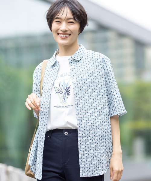 【新品】BEAUTY&YOUTH コットンシャツ　ブラウス　日本製　オーガニック 楽天市場】[ シャツ ブラウス 長袖 レディース きれいめ