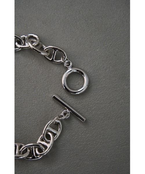 AZUL by moussy（アズールバイマウジー）の「ANCHOR CHAIN BRACELET（ブレスレット・メンズ・ゴールド/シルバー系その他/ブラック/シルバー・FREE）」の15枚目の写真