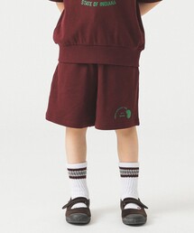 B:MING by BEAMS | 裾プリント スウェット ショートパンツ 2025SS（100～140cm）(その他パンツ)