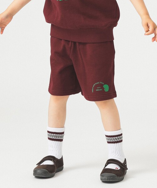 B:MING by BEAMS（ビーミングバイビームス）の「裾プリント スウェット ショートパンツ 2025SS（100～140cm）（その他パンツ・キッズ・ホワイト系その他5/ワイン・130/100/110/120/140）」の21枚目の写真