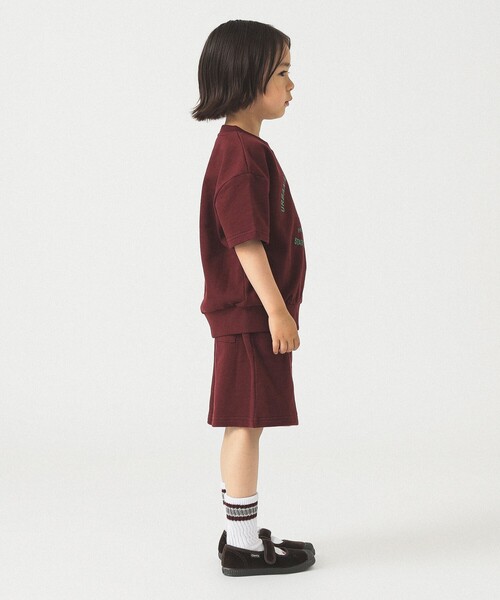 B:MING by BEAMS（ビーミングバイビームス）の「裾プリント スウェット ショートパンツ 2025SS（100～140cm）（その他パンツ・キッズ・ホワイト系その他5/ワイン・130/100/110/120/140）」の20枚目の写真