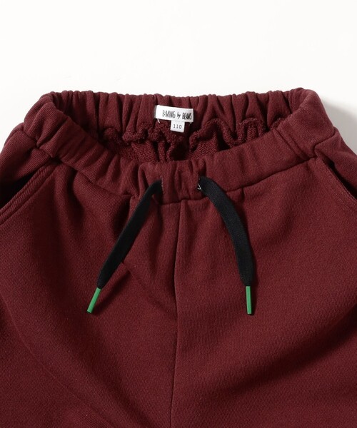 B:MING by BEAMS（ビーミングバイビームス）の「裾プリント スウェット ショートパンツ 2025SS（100～140cm）（その他パンツ・キッズ・ホワイト系その他5/ワイン・130/100/110/120/140）」の5枚目の写真