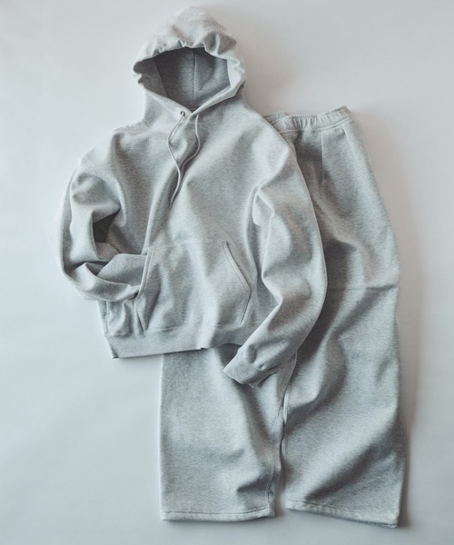 BEAMS（ビームス）の「ワイドショートフィット ウィンドストップ スウェットフーディー（パーカー・メンズ・アッシュグレー/ブラック・S/M/L/XL）」の3枚目の写真