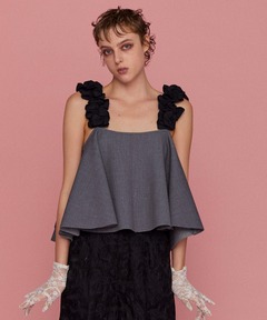 メゾンスペシャル maisonspecial シアーフラワーマルチウェイトップス Sheer Fabric Floral Pattern Multiway Tops/シアーフラワー