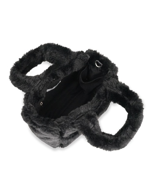 GYDA（ジェイダ）の「GYDA(ジェイダ)2WAYフェイクファーバッグ GY-B381 ファートート（トートバッグ・レディース・ホワイト/レオパード/ブラック・FREE）」の16枚目の写真