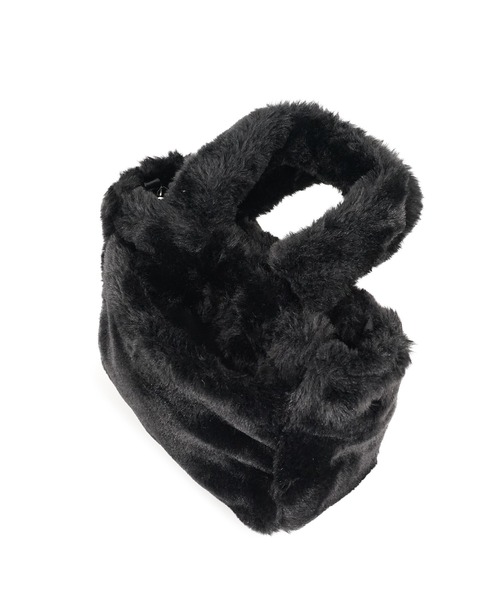 GYDA（ジェイダ）の「GYDA(ジェイダ)2WAYフェイクファーバッグ GY-B381 ファートート（トートバッグ・レディース・ホワイト/レオパード/ブラック・FREE）」の17枚目の写真