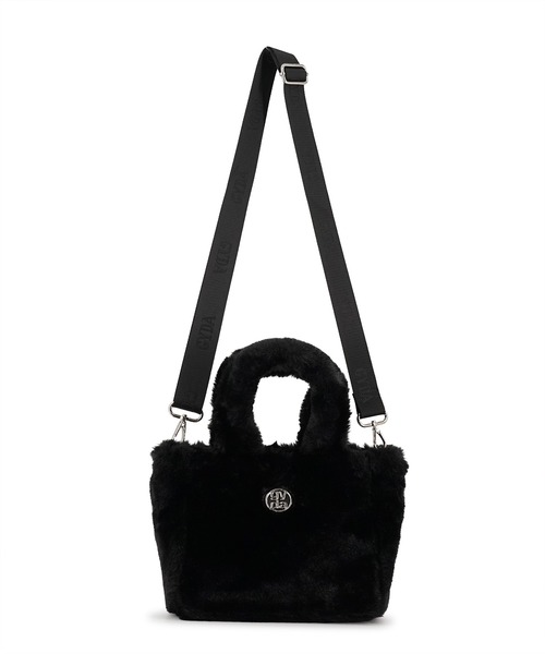 GYDA（ジェイダ）の「GYDA(ジェイダ)2WAYフェイクファーバッグ GY-B381 ファートート（トートバッグ・レディース・ホワイト/レオパード/ブラック・FREE）」の18枚目の写真