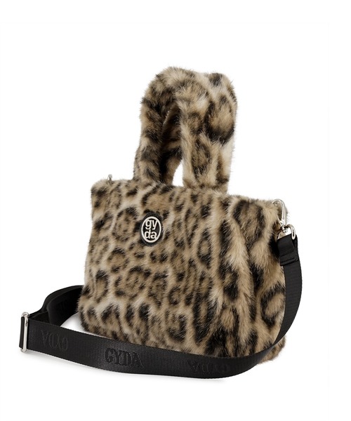 GYDA（ジェイダ）の「GYDA(ジェイダ)2WAYフェイクファーバッグ GY-B381 ファートート（トートバッグ・レディース・ホワイト/レオパード/ブラック・FREE）」の5枚目の写真