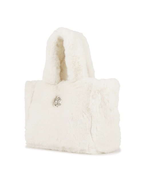 GYDA（ジェイダ）の「GYDA(ジェイダ)2WAYフェイクファーバッグ GY-B381 ファートート（トートバッグ・レディース・ホワイト/レオパード/ブラック・FREE）」の7枚目の写真