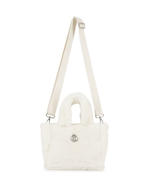 GYDA（ジェイダ）の「GYDA(ジェイダ)2WAYフェイクファーバッグ GY-B381 ファートート（トートバッグ・レディース・ホワイト/レオパード/ブラック・FREE）」の11枚目の写真