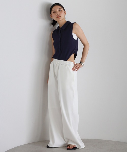 ENC(エンク)の「marshmallow sweat straight pants / マシュマロスウェットストレートパンツ(その他パンツ・レディース・オフホワイト/ブラック/グレー・FREE)」の11枚目の写真