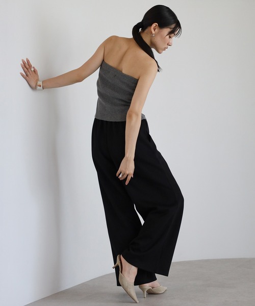 ENC(エンク)の「marshmallow sweat straight pants / マシュマロスウェットストレートパンツ(その他パンツ・レディース・オフホワイト/ブラック/グレー・FREE)」の18枚目の写真