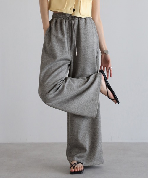 ENC(エンク)の「marshmallow sweat straight pants / マシュマロスウェットストレートパンツ(その他パンツ・レディース・オフホワイト/ブラック/グレー・FREE)」の21枚目の写真