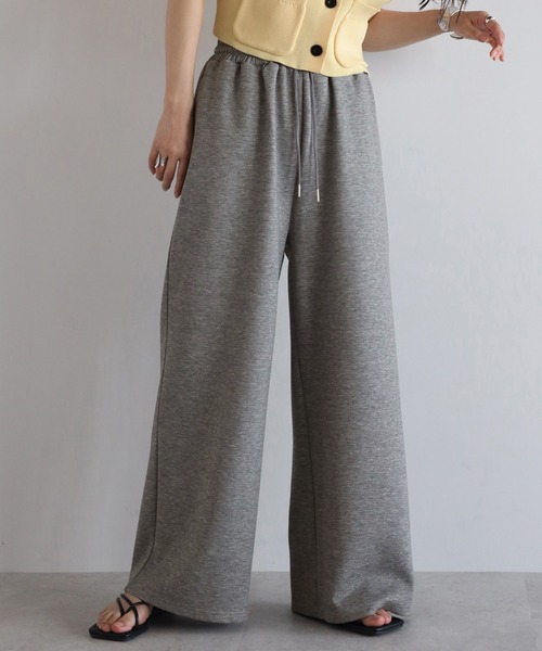 ENC(エンク)の「marshmallow sweat straight pants / マシュマロスウェットストレートパンツ(その他パンツ・レディース・オフホワイト/ブラック/グレー・FREE)」の20枚目の写真