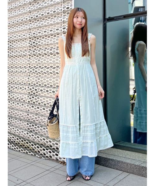 SNIDEL(スナイデル)の「キャミソールガウンワンピース(ワンピース・レディース・その他/ホワイト/ミント・0/1)」の11枚目の写真