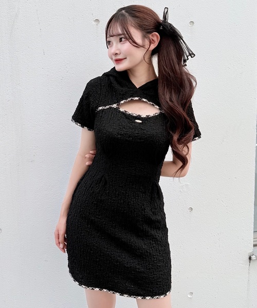 NOMAE BACKリボンミニワンピース NOMAE ワンピース BACKリボンミニワンピース : ZOZOTOWN Yahoo