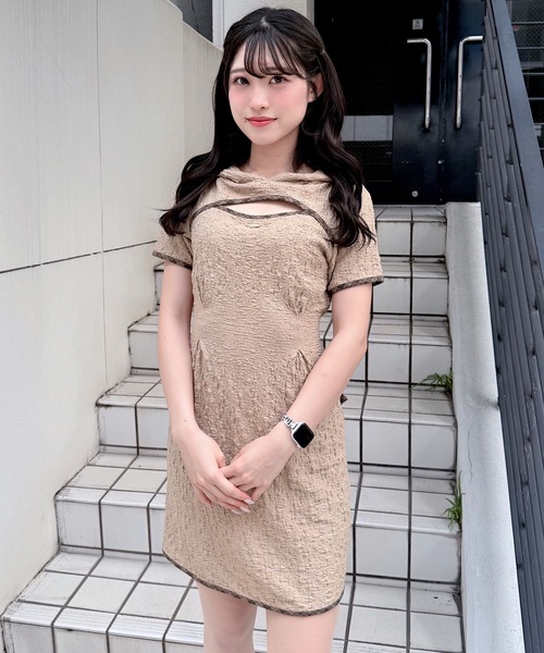 セール】BACKリボンフーディーミニワンピース（ワンピース）｜NOMAE