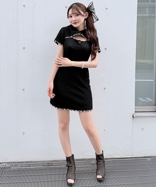 セール】BACKリボンフーディーミニワンピース（ワンピース）｜NOMAE