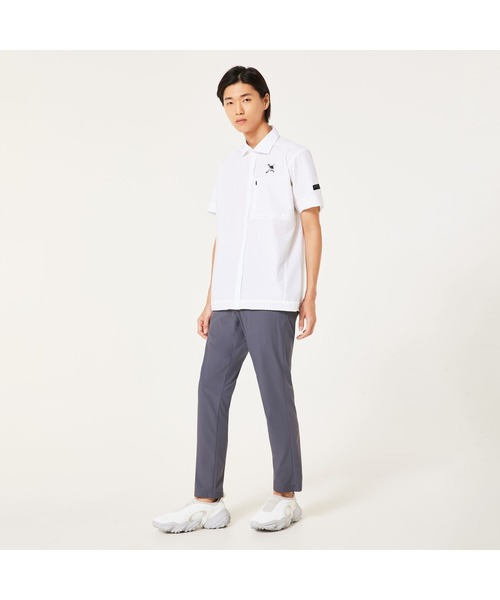 OAKLEY(オークリー)の「オークリー SKULL AERATE HYBRID SHIRT/ ゴルフ半袖シャツ/吸汗速乾/GOLF/ゴルフ/MENS / メンズ /OAKLEY(シャツ/ブラウス・メンズ・ブラック/ホワイト・M/L)」の5枚目の写真