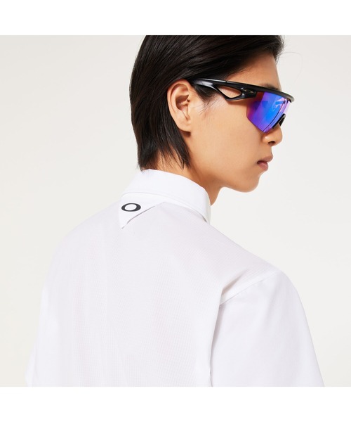 OAKLEY(オークリー)の「オークリー SKULL AERATE HYBRID SHIRT/ ゴルフ半袖シャツ/吸汗速乾/GOLF/ゴルフ/MENS / メンズ /OAKLEY(シャツ/ブラウス・メンズ・ブラック/ホワイト・M/L)」の6枚目の写真