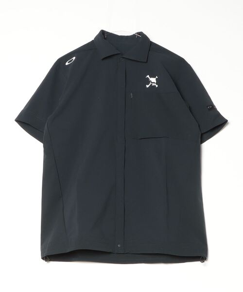 OAKLEY(オークリー)の「オークリー SKULL AERATE HYBRID SHIRT/ ゴルフ半袖シャツ/吸汗速乾/GOLF/ゴルフ/MENS / メンズ /OAKLEY(シャツ/ブラウス・メンズ・ブラック/ホワイト・M/L)」の3枚目の写真