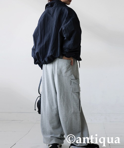 antiqua(アンティカ)の「カーゴパンツ(カーゴパンツ・レディース・カーキ/ブラック/杢グレー・ONESIZE)」の11枚目の写真
