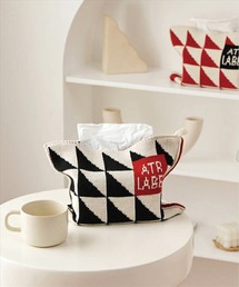 BAYBLO（ベイブロ）の「(SB)アソート柄 レトロ ニット ティッシュケース（インテリア雑貨）」