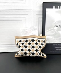 BAYBLO（ベイブロ）の「(SB)アソート柄 レトロ ニット ティッシュケース（インテリア雑貨）」