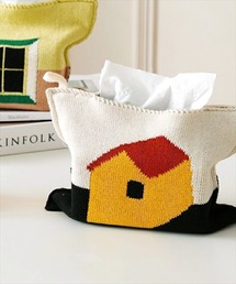 BAYBLO（ベイブロ）の「(SB)アソート柄 レトロ ニット ティッシュケース（インテリア雑貨）」