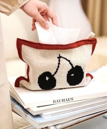 BAYBLO（ベイブロ）の「(SB)アソート柄 レトロ ニット ティッシュケース（インテリア雑貨）」