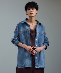 SALON adam et rope' | USAコットンデニムオーバーシャツ［セットアップ対応］(シャツ/ブラウス)