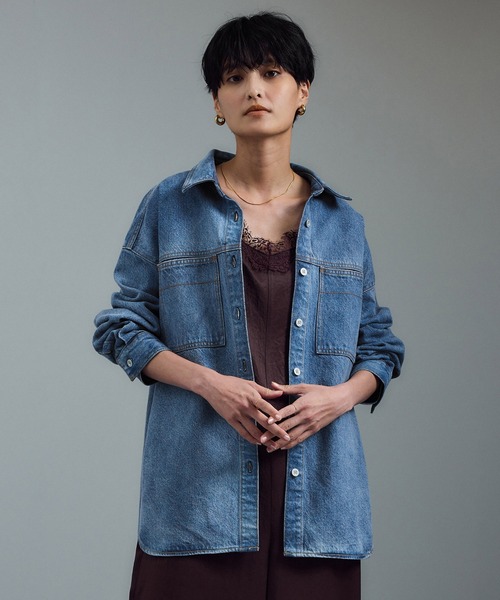 USAコットンデニムオーバーシャツ［セットアップ対応］（シャツ