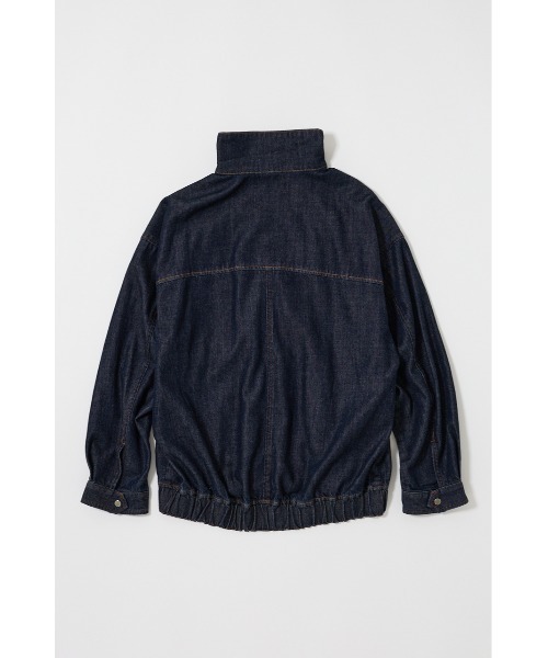 MOUSSY（マウジー）の「【25年AW新作】TENCEL(TM) DENIM OVER ブルゾン（デニムジャケット・レディース・ブルー/ワンウォッシュ・FREE）」の5枚目の写真