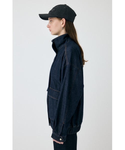 MOUSSY（マウジー）の「【25年AW新作】TENCEL(TM) DENIM OVER ブルゾン（デニムジャケット・レディース・ブルー/ワンウォッシュ・FREE）」の12枚目の写真