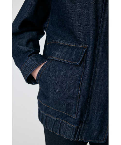 MOUSSY（マウジー）の「【25年AW新作】TENCEL(TM) DENIM OVER ブルゾン（デニムジャケット・レディース・ブルー/ワンウォッシュ・FREE）」の16枚目の写真