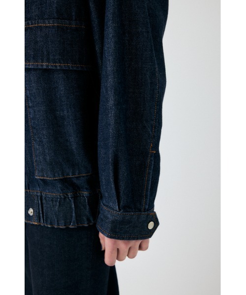 MOUSSY（マウジー）の「【25年AW新作】TENCEL(TM) DENIM OVER ブルゾン（デニムジャケット・レディース・ブルー/ワンウォッシュ・FREE）」の17枚目の写真
