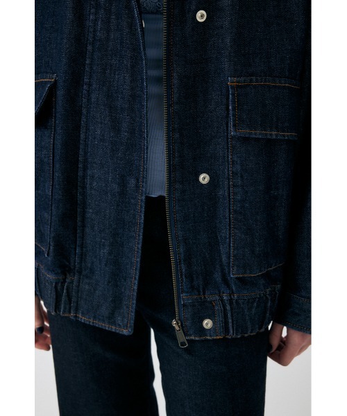 MOUSSY（マウジー）の「【25年AW新作】TENCEL(TM) DENIM OVER ブルゾン（デニムジャケット・レディース・ブルー/ワンウォッシュ・FREE）」の18枚目の写真