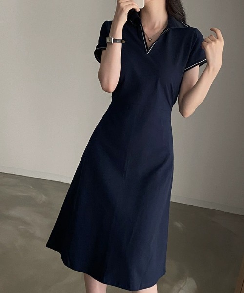 ジャンティ社製ベロアパイピングワンピース ジャンティ社製ベロアパイピングワンピース 美品ベロア