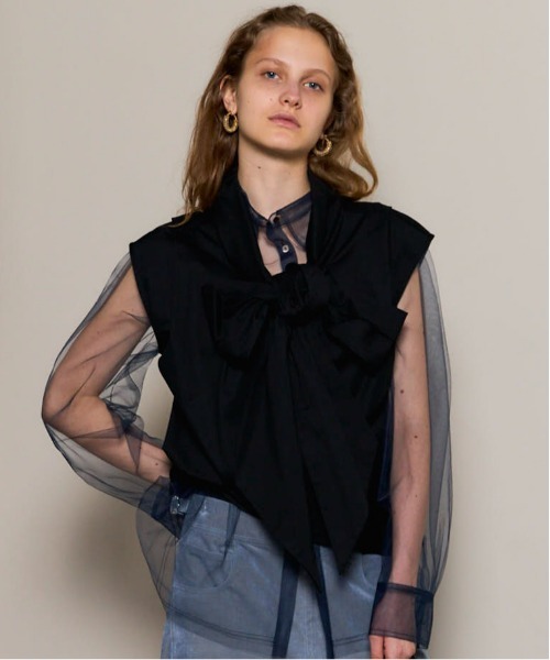 2way Bow Tie Tops/2WAYボウタイトップス【MAISON SPECIAL