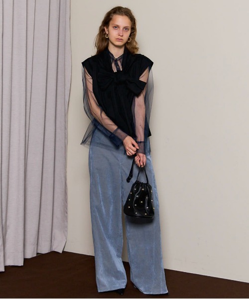 2way Bow Tie Tops/2WAYボウタイトップス【MAISON SPECIAL/メゾン