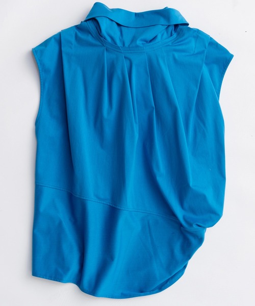 MAISON SPECIAL（メゾンスペシャル）の「2way Bow Tie Tops/2WAYボウタイトップス（Tシャツ/カットソー・レディース・ブルー/ブラック/ホワイト・FREE）」の18枚目の写真