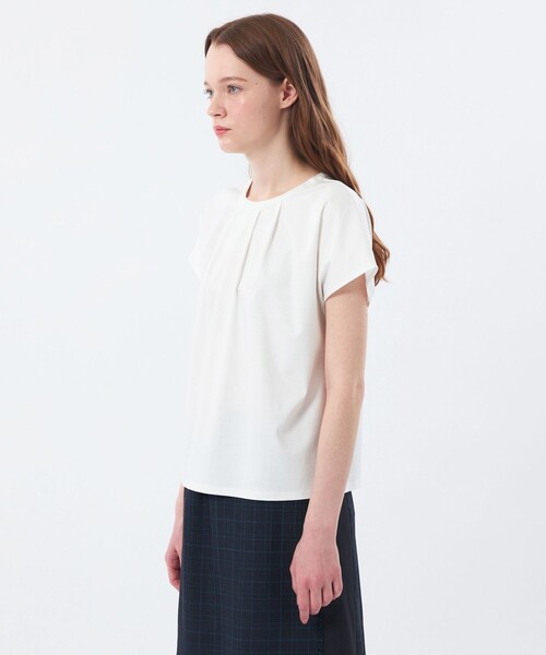 MACKINTOSH PHILOSOPHY(マッキントッシュ フィロソフィー)の「クールタッチフロントタックカットソー(Tシャツ/カットソー・レディース・イエロー/ブラウン/ブラック/オフホワイト・38/36)」の8枚目の写真