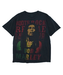 希少　BOB MARLEY ヴィンテージ Tシャツ　ロック　バンド　総柄　レア BOB MARLEY Zion Rootswear ブラックTシャツ 【0401A27