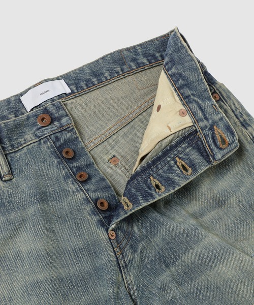 DAMAGED MODERN DENIM PANTS STRAIGHT CUT（デニムパンツ）｜SUGARHILL