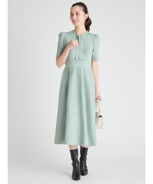 セルフォード今期アイテムボウタイニットワンピース ボウタイニットワンピース（ワンピース）｜CELFORD（セル