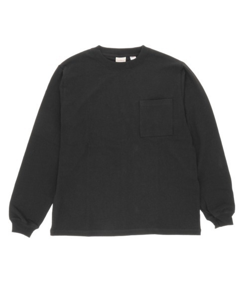 BACKYARD FAMILY(バックヤードファミリー)の「Goodwear 2w7 8518 袖リブ ポケット付き ロングTシャツ(Tシャツ/カットソー・メンズ・グレー/カーキ/ブラック/ホワイト/ネイビー・S/M/LL/L)」の1枚目の写真